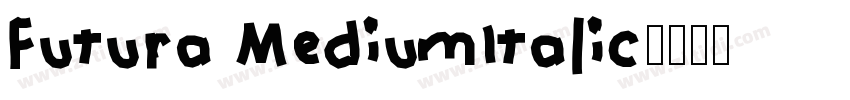Futura MediumItalic字体转换